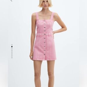 Mango | Dresses | Mango Pink Denim Dress | Poshmark